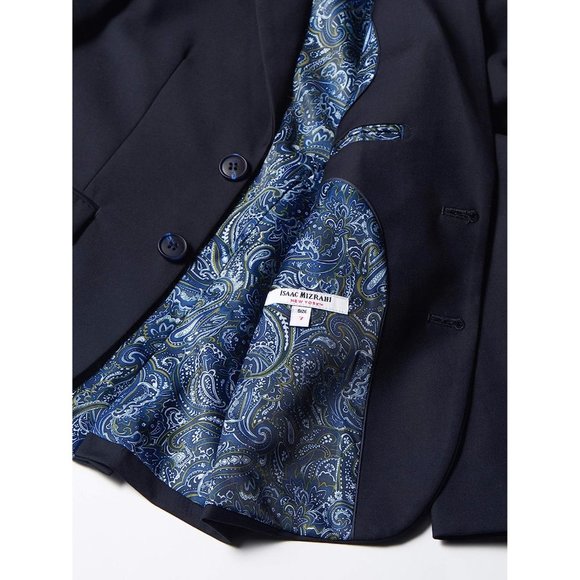 ISAAC MIZRAHI Boys' Suit Jacket - Size 20 - NWT - Navy Blue - Picture 3 of 4